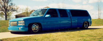 Body dropping a crew cab dually