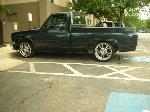 Cano's truck at the hotel in Austin for a lil H.W.
