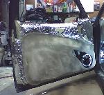 the start of the lower door panel