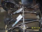 Another shot of the shocks and the shock mounts.