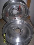 A pair of wheels that I redrilled to a 5x5.5 bolt pattern.