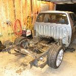 moved gas tank behind axle between rails