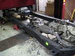 pic of the frame all done, body mounts and driveshaft xmember welded in
