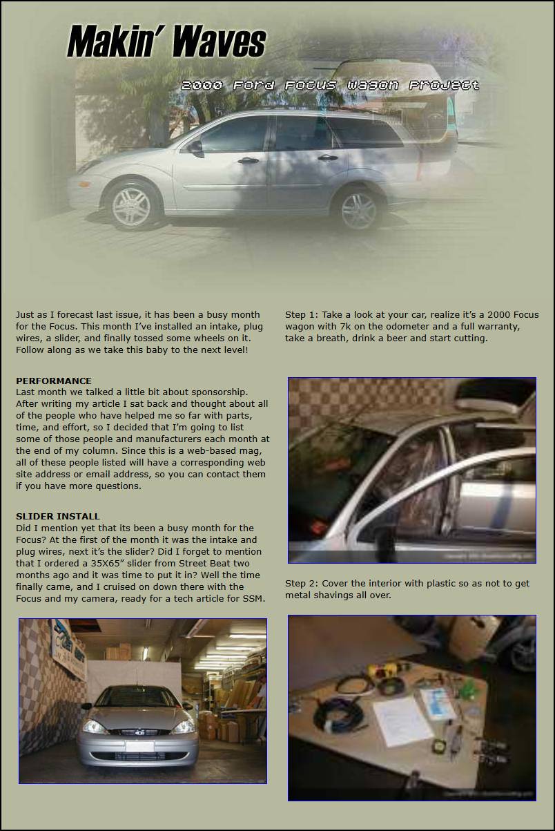 Installation of a Street Beat Ragtop